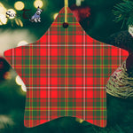 Hay Modern Tartan Ornament Star Ornament, Christmas Star Decorations, ceramic ornament, Plaid Star Ceramic Ornament, Christmas Ornament Decorations Gift