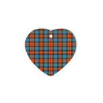 heart ornaments,plaid christmas decor,Plaid Heart Ornaments,plaid ornaments,scottish clan christmas ornaments, buffalo plaid christmas decor,buffalo plaid ornaments,christmas heart ornament (2 sided) - MacLachlan Ancient