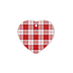 heart ornaments,plaid christmas decor,Plaid Heart Ornaments,plaid ornaments,scottish clan christmas ornaments, buffalo plaid christmas decor,buffalo plaid ornaments,christmas heart ornament (2 sided) - Maxwell Plaid