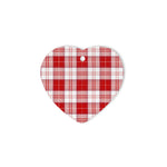 heart ornaments,plaid christmas decor,Plaid Heart Ornaments,plaid ornaments,scottish clan christmas ornaments, buffalo plaid christmas decor,buffalo plaid ornaments,christmas heart ornament (2 sided) - MenZies