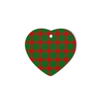 heart ornaments,plaid christmas decor,Plaid Heart Ornaments,plaid ornaments,scottish clan christmas ornaments, buffalo plaid christmas decor,buffalo plaid ornaments,christmas heart ornament (2 sided) - Middleton
