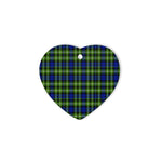 heart ornaments,plaid christmas decor,Plaid Heart Ornaments,plaid ornaments,scottish clan christmas ornaments, buffalo plaid christmas decor,buffalo plaid ornaments,christmas heart ornament (2 sided) - Monteith