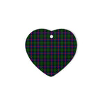 heart ornaments,plaid christmas decor,Plaid Heart Ornaments,plaid ornaments,scottish clan christmas ornaments, buffalo plaid christmas decor,buffalo plaid ornaments,christmas heart ornament (2 sided) - Morrison
