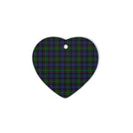 heart ornaments,plaid christmas decor,Plaid Heart Ornaments,plaid ornaments,scottish clan christmas ornaments, buffalo plaid christmas decor,buffalo plaid ornaments,christmas heart ornament (2 sided) - Mowat