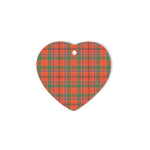 heart ornaments,plaid christmas decor,Plaid Heart Ornaments,plaid ornaments,scottish clan christmas ornaments, buffalo plaid christmas decor,buffalo plaid ornaments,christmas heart ornament (2 sided) - Munro Ancient