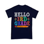Hello 3rd Third Grade Teacher Funny Back To School Shirt Back To School Gift - Scotstee Shop