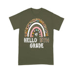 Hello 5th Grade Leopard Rainbow Fifth Grade Teacher Girls Back To School Shirt - Scotstee Shop