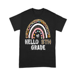 Hello 5th Grade Leopard Rainbow Fifth Grade Teacher Girls Back To School Shirt - Scotstee Shop
