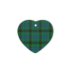 Henderson Ancient Tartan Heart Ornaments, Christmas Tree Ornament, Plaid Christmas Ornaments, Ceramic Heart Christmas Tree Decoration, Christmas Ornament, Plaid Ornament, Tartan Ornament, Buffalo Plaid Ornament