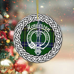 Henderson Clan Tartan Crest Badge Plaid Ornament Gift. Christmas Tree Ornament Tartan Ornament Great Christmas Ornaments Gift - Scotstee Shop