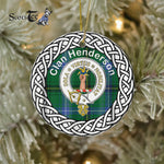 Henderson Scottish Clan Tartan Old Plaid Ornament Gift. Christmas Tree Ornament Tartan Ornament Great Christmas Ornaments Gift - Scotstee Shop