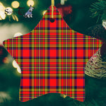 Hepburn Tartan Ornament Star Ornament, Christmas Star Decorations, ceramic ornament, Plaid Star Ceramic Ornament, Christmas Ornament Decorations Gift