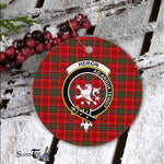 Heron Scottish Clan Plaid Ornament Gift. Christmas Tree Ornament Heron Clan Tartan Ornament Great Christmas Ornaments Gift - Scotstee Shop