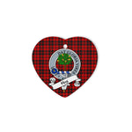 Hog Scottish Clan Badge Plaid Ornament Gift. Christmas Tree Ornament Hog Clan Tartan Ornament Great Christmas Ornaments Gift Heart Ornament