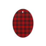 Hog Tartan Oval Ornaments, Christmas Tree Ornament, Plaid Christmas Ornaments, Ceramic Oval Christmas Tree Decoration, Tartan Oval Ornaments, Christmas Tree Ornament, Plaid Christmas Ornaments, Ceramic Oval Christmas Tree Decoration