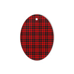 Hog Tartan Oval Ornaments, Christmas Tree Ornament, Plaid Christmas Ornaments, Ceramic Oval Christmas Tree Decoration, Tartan Oval Ornaments, Christmas Tree Ornament, Plaid Christmas Ornaments, Ceramic Oval Christmas Tree Decoration