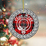 Hogg Tartan Ornament,  ceramic ornament, personalized christmas ornaments, christmas tree ornaments, christmas door decorations, Plaid Ornament, Tartan Ceramic Ornament