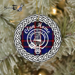 Home Clan Tartan Crest Badge Plaid Ornament Gift. Christmas Tree Ornament Tartan Ornament Great Christmas Ornaments Gift - Scotstee Shop