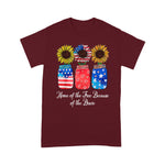 Scotstee Shop - Home Of The Free Because Of The Brave Sunflower 4th Of July Shirt