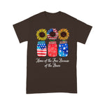 Scotstee Shop - Home Of The Free Because Of The Brave Sunflower 4th Of July Shirt