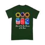 Scotstee Shop - Home Of The Free Because Of The Brave Sunflower 4th Of July Shirt