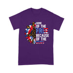 Scotstee Shop - Home Of The Free Because Of The Brave Sunflower 4th Of July Shirt