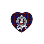 Home Scottish Clan Badge Plaid Ornament Gift. Christmas Tree Ornament Home Clan Tartan Ornament Great Christmas Ornaments Gift Heart Ornament