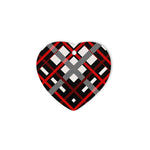 Home Tartan Heart Ornaments, Christmas Tree Ornament, Plaid Christmas Ornaments, Ceramic Heart Christmas Tree Decoration, Christmas Ornament, Plaid Ornament, Tartan Ornament, Buffalo Plaid Ornament
