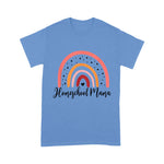 Homeschool Mama Homeschool Mom Teach At Home Rainbow Back To School Shirt - Scotstee Shop