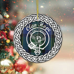 Hope Clan Tartan Crest Badge Old Plaid Ornament Gift. Christmas Tree Ornament Tartan Ornament Great Christmas Ornaments Gift - Scotstee Shop