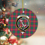 Hopkirk Scottish Clan Plaid Ornament Gift. Christmas Tree Ornament Hopkirk Clan Tartan Ornament Great Christmas Ornaments Gift - Scotstee Shop