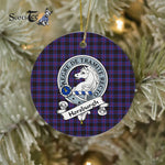 Horsburgh Scottish Clan Badge Plaid Ornament Gift. Christmas Tree Ornament Horsburgh Clan Tartan Ornament Great Christmas Ornaments Gift - Scotstee Shop