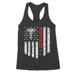 Hospitalist American Flag Patriotic Medicine Gift Women's Tank Top - Scotstee Shop