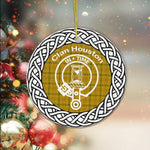 Houston Clan Tartan Crest Badge Plaid Ornament Gift. Christmas Tree Ornament Tartan Ornament Great Christmas Ornaments Gift - Scotstee Shop