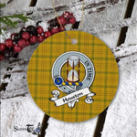 Houston Scottish Clan Badge Plaid Ornament Gift. Christmas Tree Ornament Houston Clan Tartan Ornament Great Christmas Ornaments Gift - Scotstee Shop