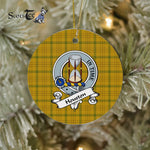 Houston Scottish Clan Badge Plaid Ornament Gift. Christmas Tree Ornament Houston Clan Tartan Ornament Great Christmas Ornaments Gift - Scotstee Shop
