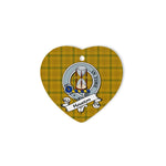 Houston Scottish Clan Badge Plaid Christmas Ornaments Gift Heart Ornament Houston Clan Tartan Ornaments, Plaid Ornament, christmas Ornament, plaid christmas ornament