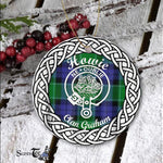 Howie Tartan Ornament,  ceramic ornament, personalized christmas ornaments, christmas tree ornaments, christmas door decorations, Plaid Ornament, Tartan Ceramic Ornament