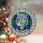 Howie Tartan Ornament,  ceramic ornament, personalized christmas ornaments, christmas tree ornaments, christmas door decorations, Plaid Ornament, Tartan Ceramic Ornament