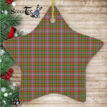 Hunter 1819 Tartan Ornament Star Ornament, Christmas Star Decorations, ceramic ornament, Plaid Star Ceramic Ornament, Christmas Ornament Decorations Gift