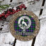 Hunter Celtic Circle Plaid Ornament Gift. Christmas Tree Ornament Tartan Ornament Great Christmas Ornaments Gift - Scotstee Shop