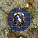 Hunter Scottish Clan Plaid Ornament Gift. Christmas Tree Ornament Hunter Clan Tartan Ornament Great Christmas Ornaments Gift - Scotstee Shop