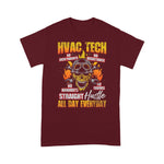 HVAC Shirts, Mechanic Dad Shirt Mens HVAC Tech AC Technician Installer Distressed Apparel Gift HVAC tech T Shirts - Scotstee Shop
