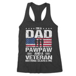 I Am A Dad A Pawpaw And A Veteran Fathers Day Women's Tank Top - Scotstee Shop