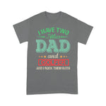 Scotstee Shop - I have two titles Dad and Golfer rock them both Funny Father Day Shirts