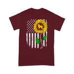 Scotstee Shop - I Love My Great Pyrenees American Flag And Sunflower Gift 4th Of July Shirt