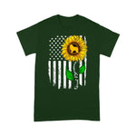 Scotstee Shop - I Love My Great Pyrenees American Flag And Sunflower Gift 4th Of July Shirt
