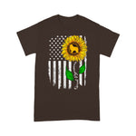 Scotstee Shop - I Love My Great Pyrenees American Flag And Sunflower Gift 4th Of July Shirt