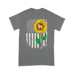 Scotstee Shop - I Love My Great Pyrenees American Flag And Sunflower Gift 4th Of July Shirt
