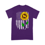 Scotstee Shop - I Love My Great Pyrenees American Flag And Sunflower Gift 4th Of July Shirt